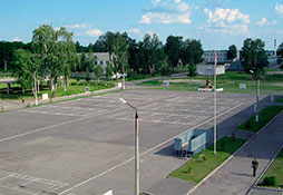 Общий вид военного городка.