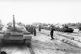 Танкисты 53 отб на учениях, 1984 г.