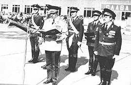 Вручение гвардейского Знамени, 1982.