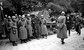 Танки 29 легкотанковой бригады на улицах Брест-Литовска 22.09.1939 г.