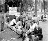 Черный рынок в Тиргартене.