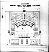 Генеральный план памятника советским воинам в Тиргартене.