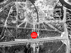 Тиргартен. Аэрофотосъемка, март 1945 г.