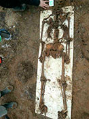 Рабочий момент раскопок.