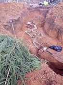 Траншея после проведенных работ.