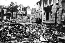 Вупперталь. Последствия бомбардировки.