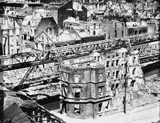 Вупперталь. Последствия бомбардировки.