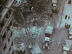 Расчистка развалин.