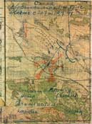 Схема БД 93 тбр в р-не Княже 20-23.07.44 г.