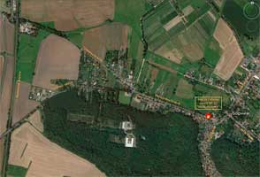 Привязка схемы к современной спутниковой карте.