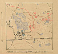 Схема боя 65 тбр за выс. 58,7 и Оберсдорф 18.04.45 г.
