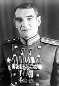 Командир 4 гв. ск генерал-лейтенант В. А. Глазунов.