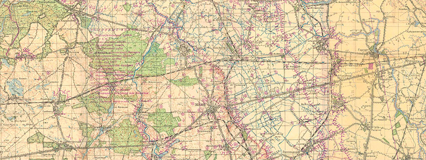 Фрагмент карты с данными фоторазведки.