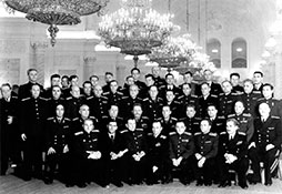 В Георгиевском зале Кремля, предположительно 1948 г.