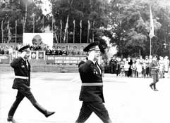 НШ 6 гв. мсд гв. п/п-к Кулаков В. Ф. и комдив гв. п-к Дорофеев А. . Бернау, 1984.